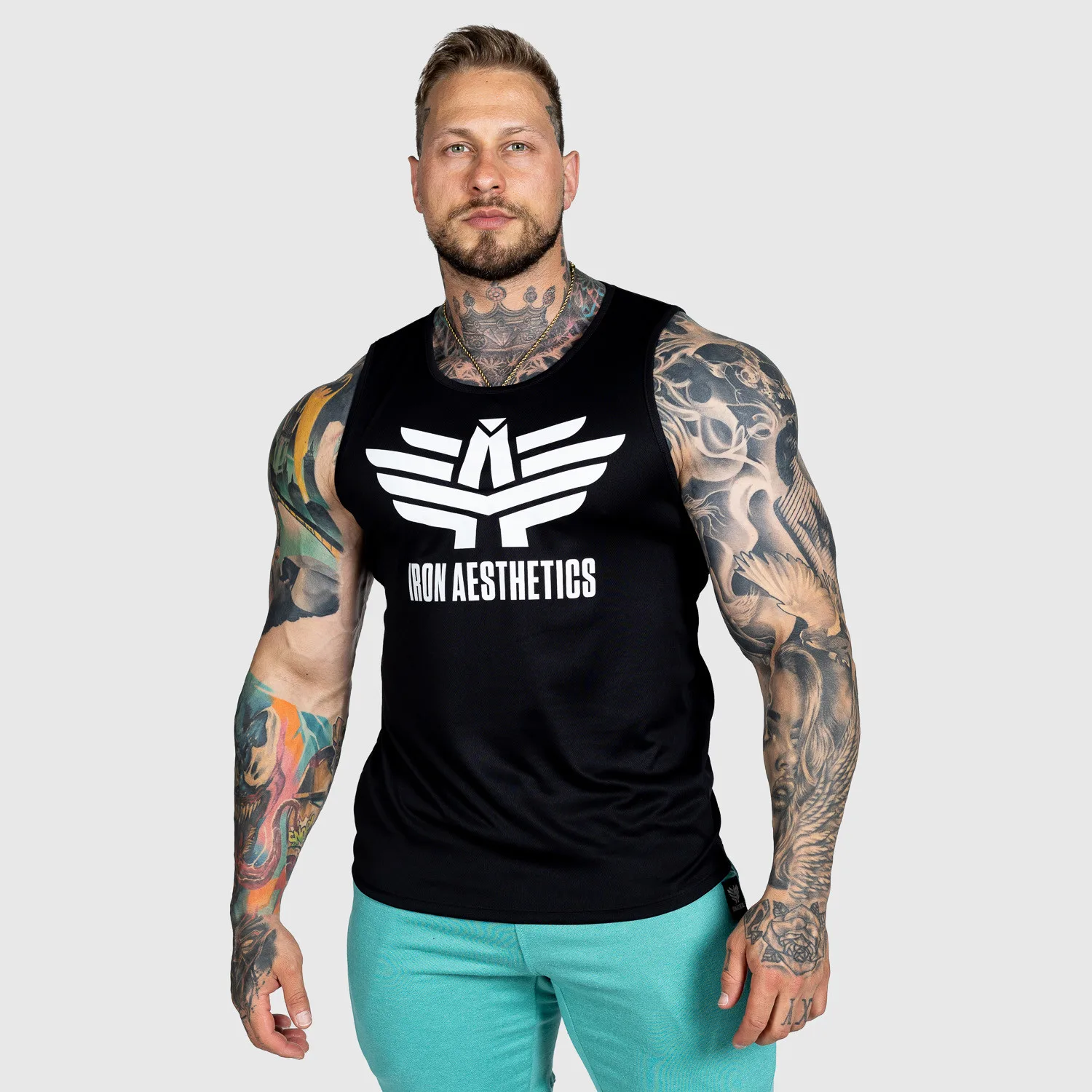 Maiou sport Iron Aesthetics Get Fit, negru-1