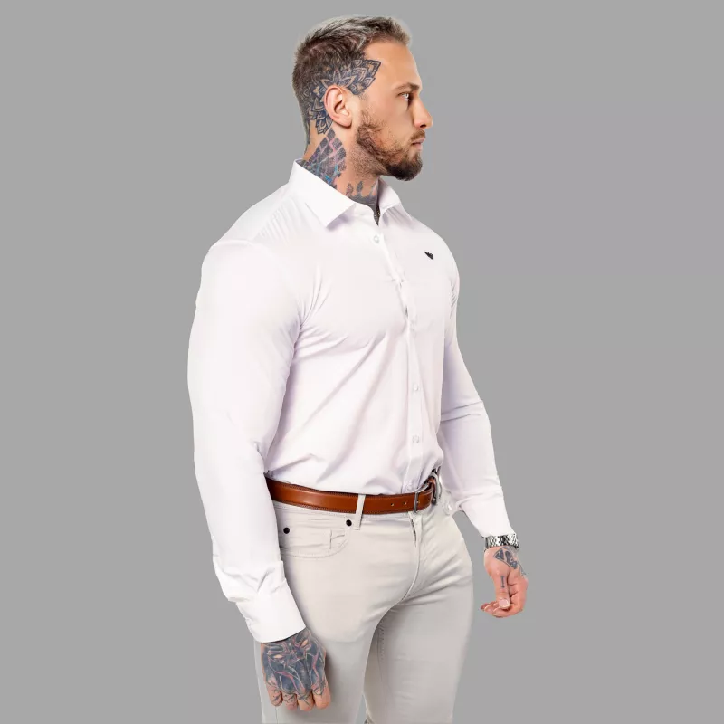 Cămașă stretch Iron Aesthetics Slim Stretch, natural-13