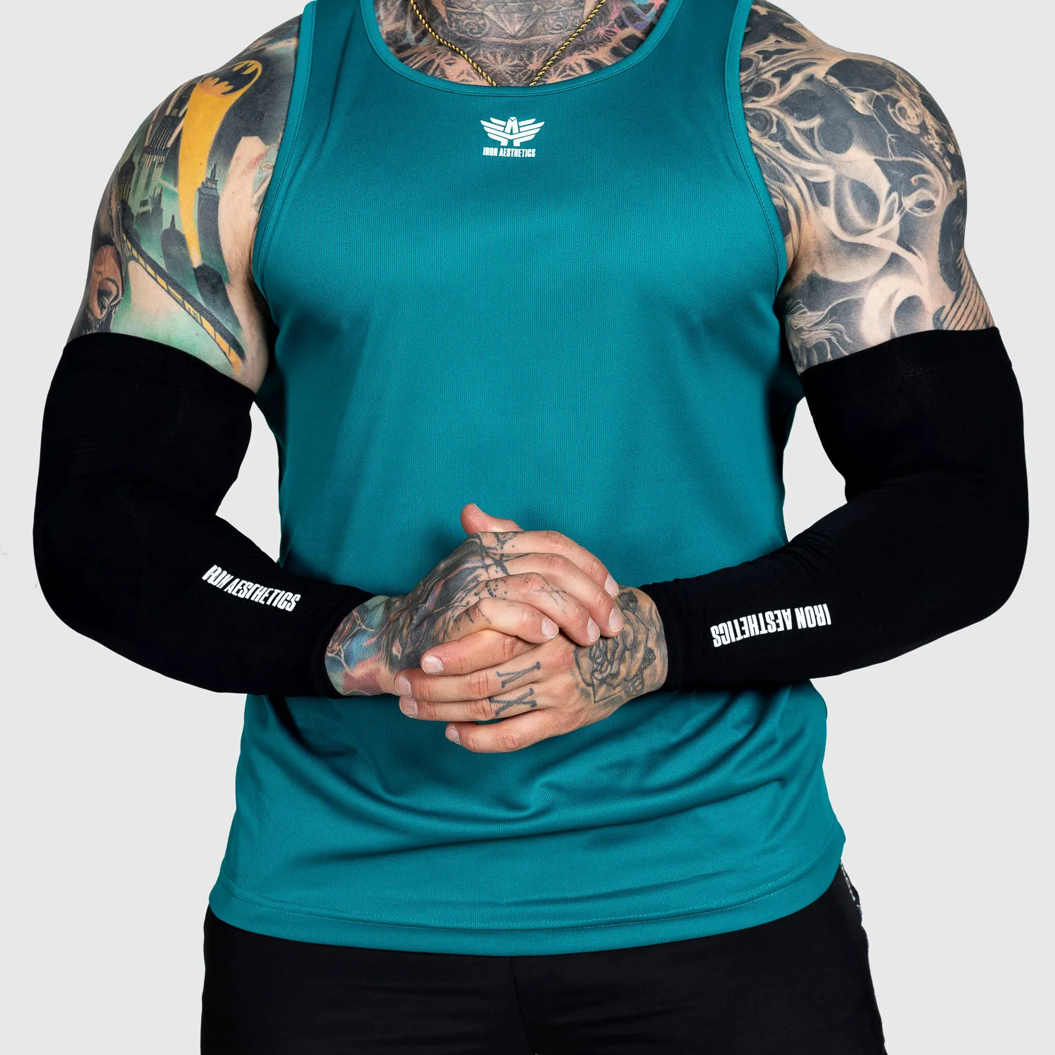 Mâneci sport Iron Aesthetics Arms, negre-1