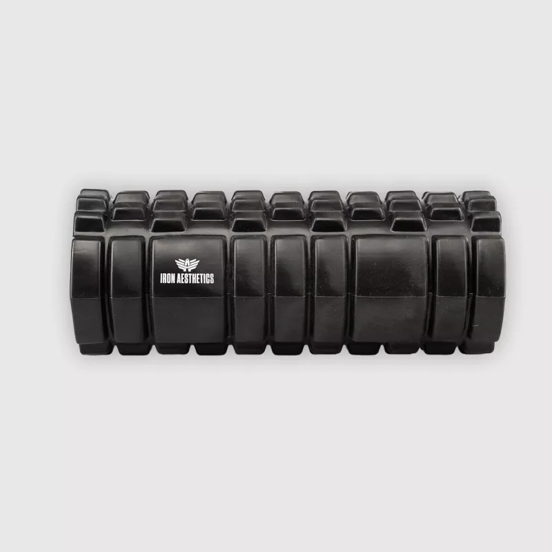 Rolă masaj Iron Aesthetics Fitness Roller, neagră-3