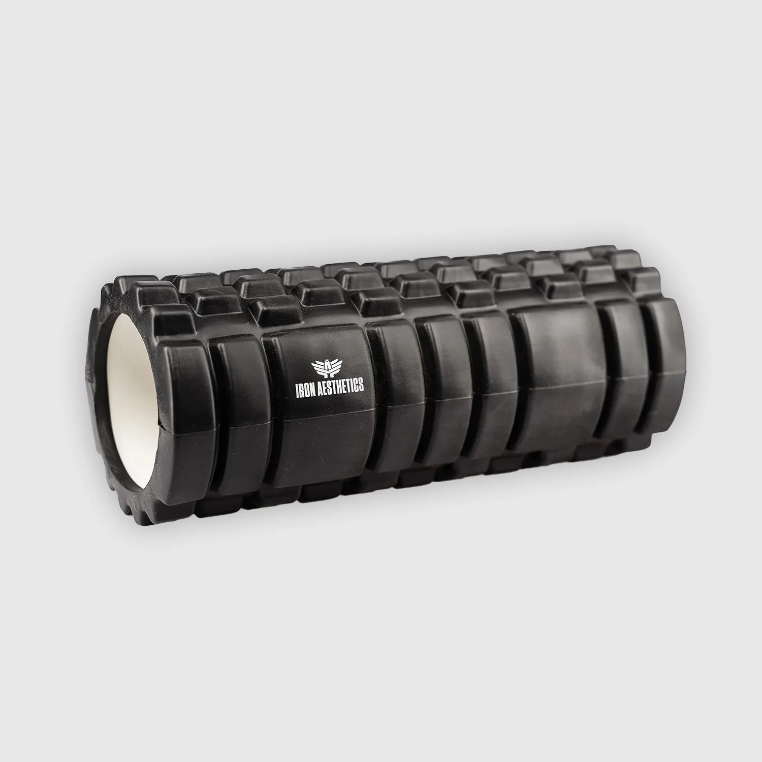 Rolă masaj Iron Aesthetics Fitness Roller, neagră-1