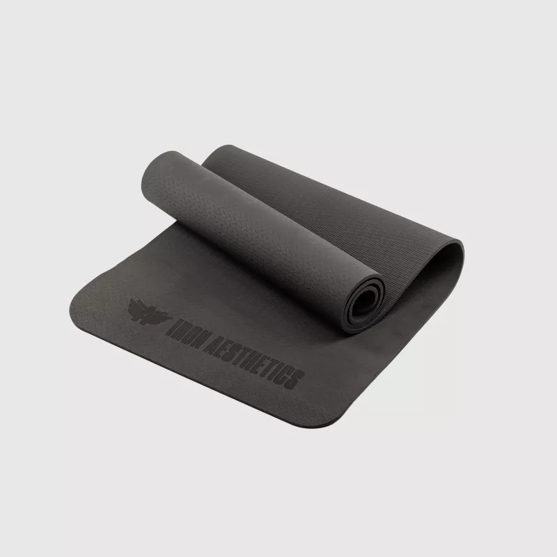 Saltea pentru exerciții Iron Aesthetics Yoga Mat, neagră-3