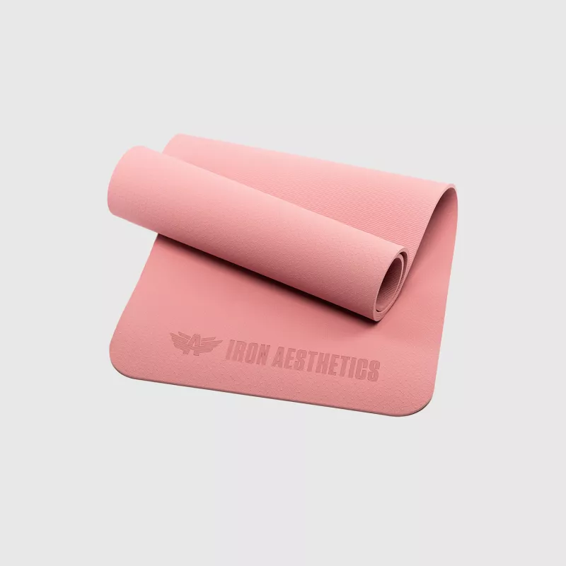 Saltea pentru exerciții Iron Aesthetics Yoga Mat, roz-1