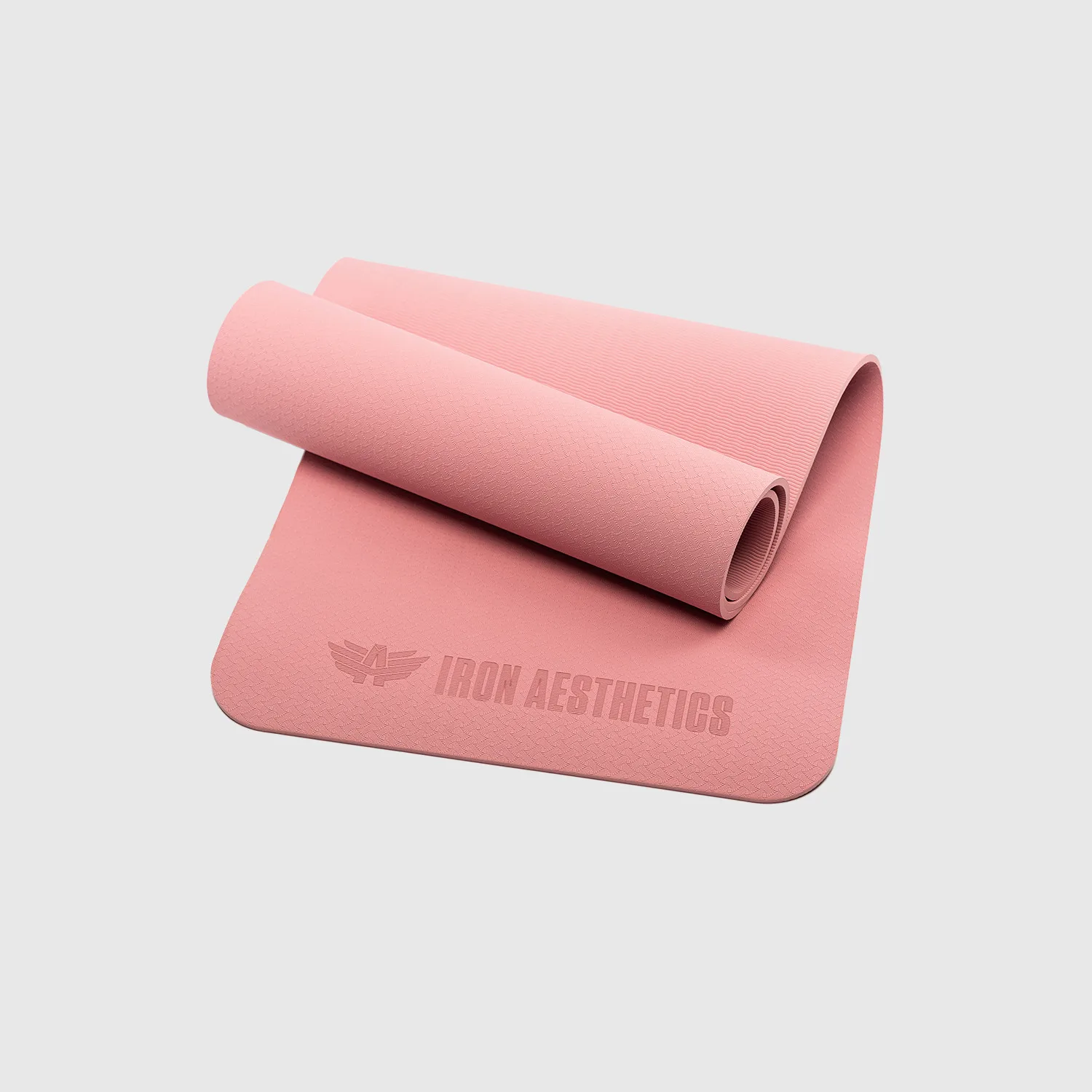 Saltea pentru exerciții Iron Aesthetics Yoga Mat, roz-1