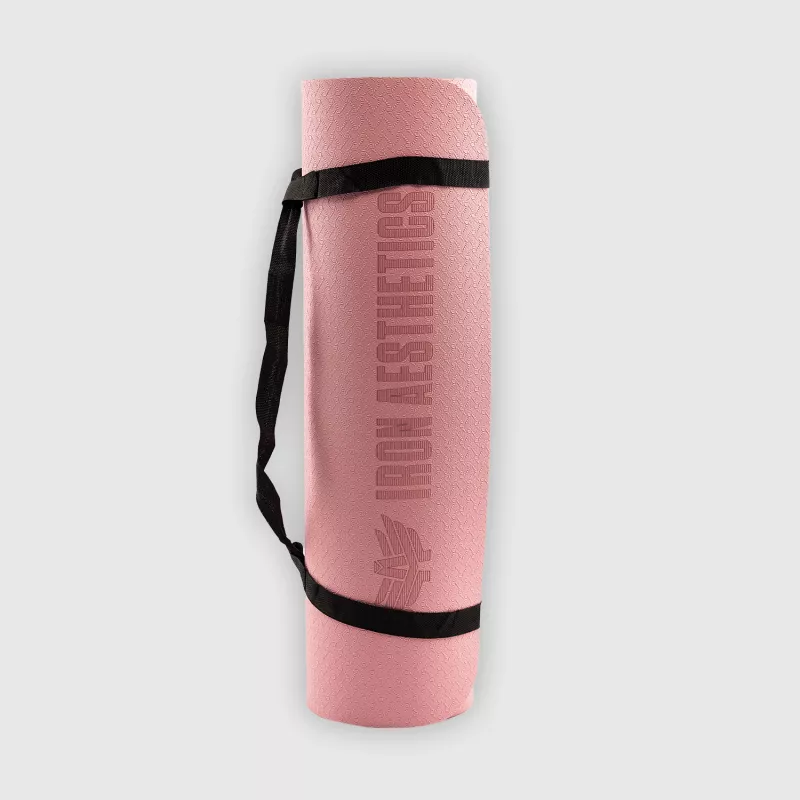 Saltea pentru exerciții Iron Aesthetics Yoga Mat, roz-7