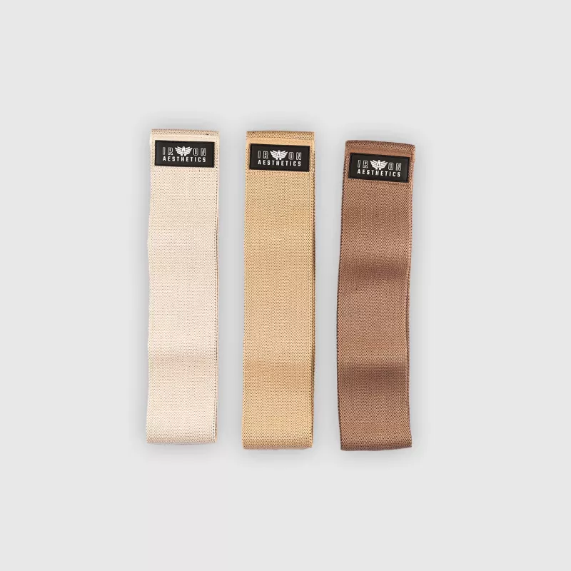 Set cu benzi de rezistență Iron Aesthetics Booty Bands, nude-2