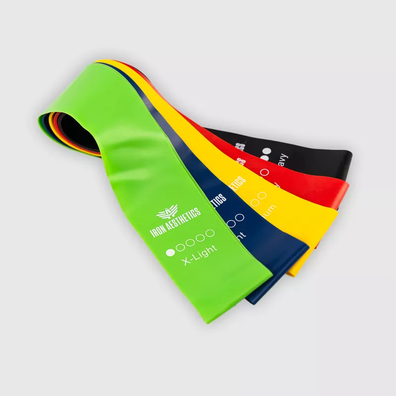 Set cu benzi de rezistență Iron Aesthetics Resistance Band, color-3