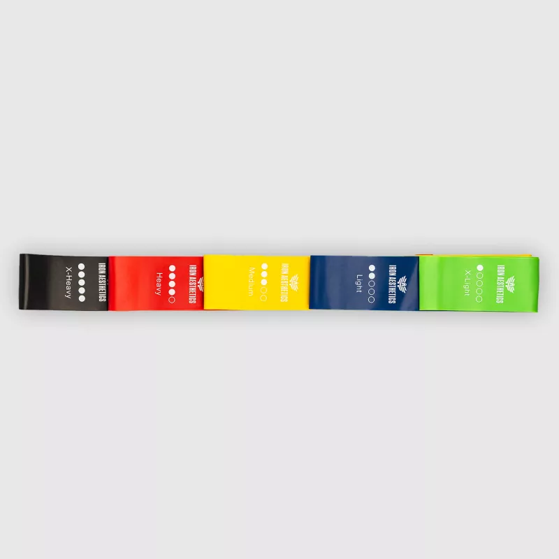 Set cu benzi de rezistență Iron Aesthetics Resistance Band, color-4