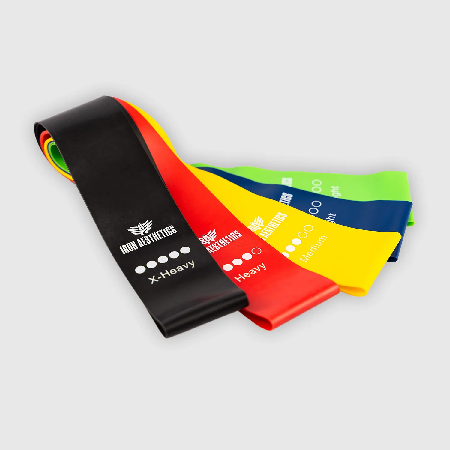 Set cu benzi de rezistență Iron Aesthetics Resistance Band, color-1