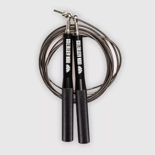 Coardă Iron Aesthetics Metal Speed Rope, neagră
