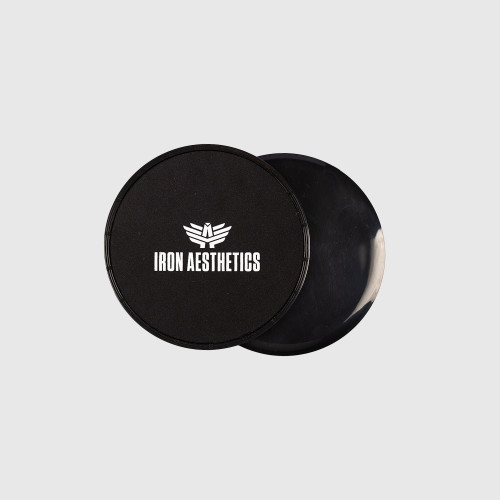 Discuri anti-alunecare Iron Aesthetics Core Slider, negre