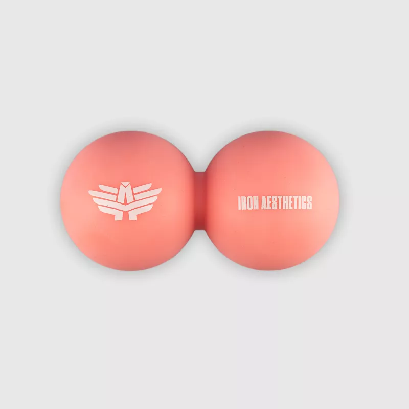 Miungiuță de masaj Iron Aesthetics DuoRoll Ball, roz-1