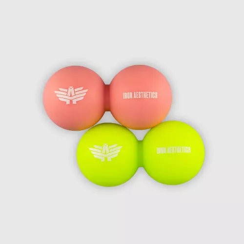 Mingiuță de masaj Iron Aesthetics DuoRoll Ball, verde