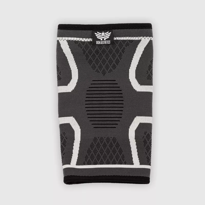 Bandaj de compresie pentru genunchi Iron Aesthetics KneeFit, gri-2