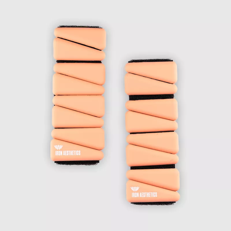 Greutăți pentru încheieturi și glezne Iron Aesthetics Form de 0,5 kg, roz-2