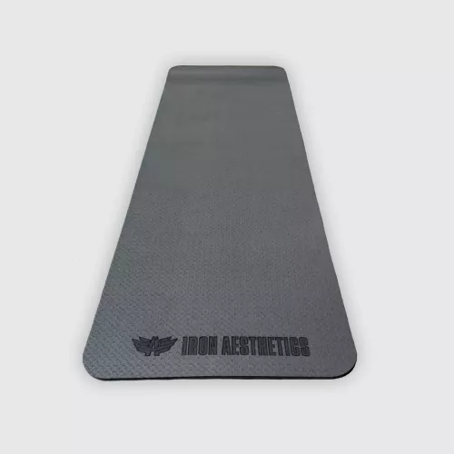 Saltea pentru exerciții Iron Aesthetics Yoga Mat, neagră