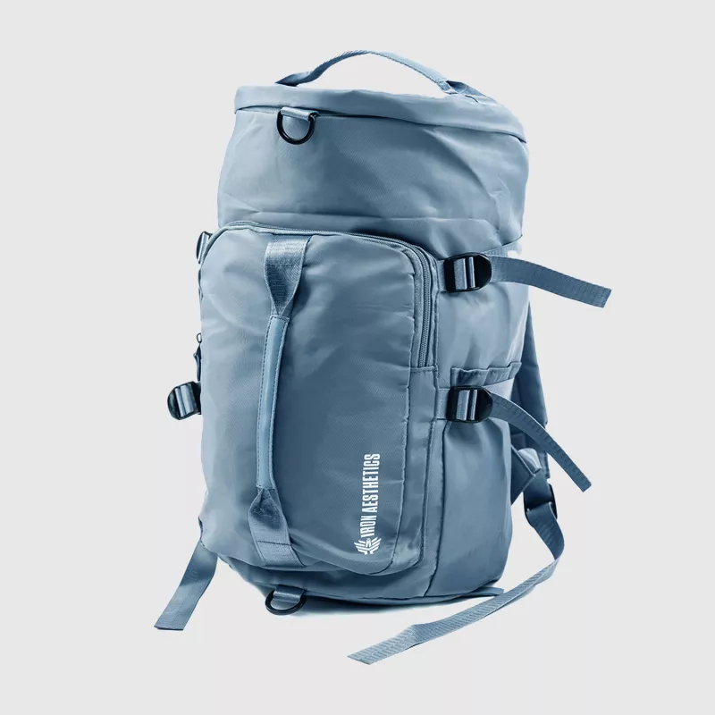 Geantă sport Iron Aesthetics Portable 2in1, albastră-3