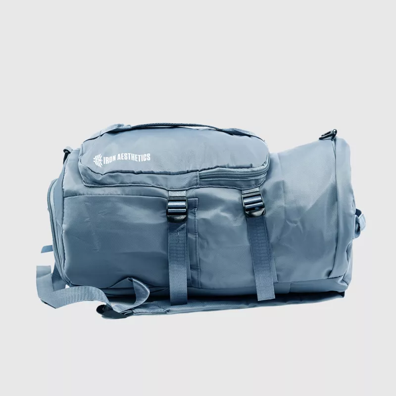 Geantă sport Iron Aesthetics Portable 2in1, albastră-6
