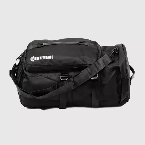 Geantă sport Iron Aesthetics Portable 2in1, neagră