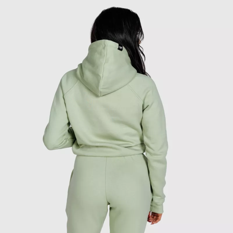 Hanorac sport damă Iron Aesthetics Comfy, verde-3