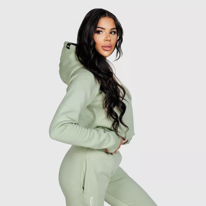 Hanorac sport damă Iron Aesthetics Comfy, verde-5