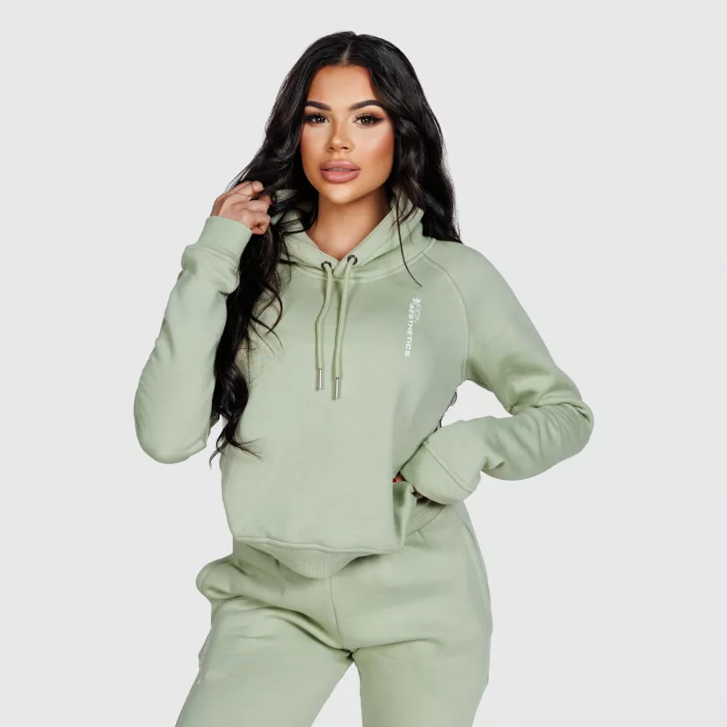 Hanorac sport damă Iron Aesthetics Comfy, verde-1