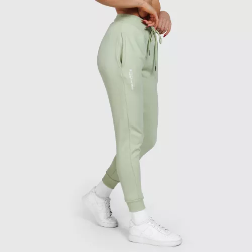 Pantaloni sport de trening damă Iron Aesthetics Comfy, verzi