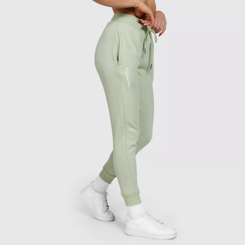 Pantaloni sport de trening damă Iron Aesthetics Comfy, verzi-2