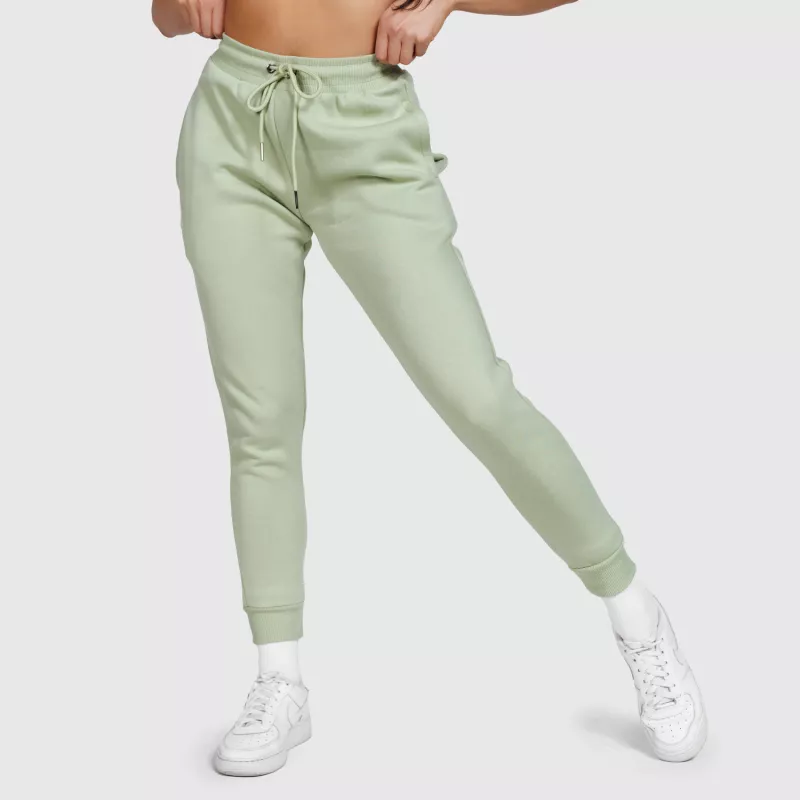Pantaloni sport de trening damă Iron Aesthetics Comfy, verzi-3