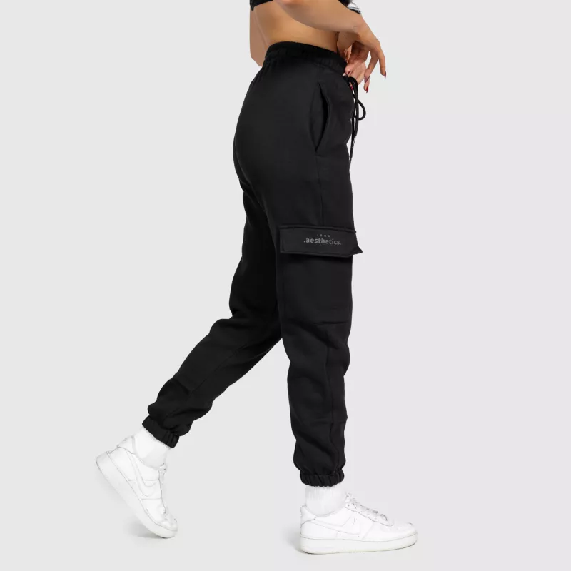 Set oversize damă Iron Aesthetics Cargo, negru-9