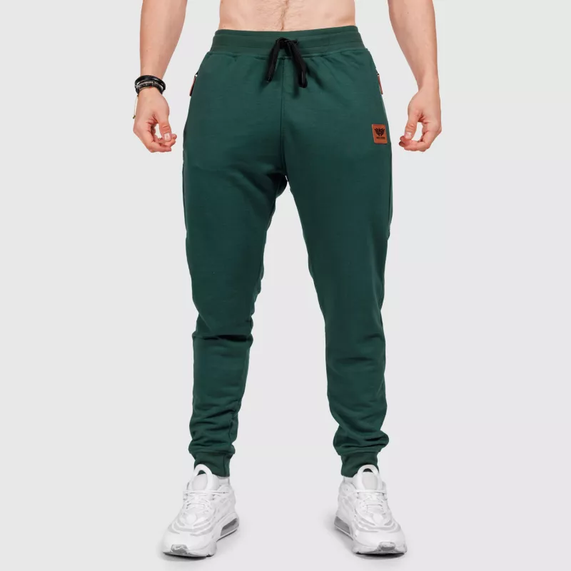 Pantaloni de trening bărbați Iron Aesthetics Grade, verzi-2