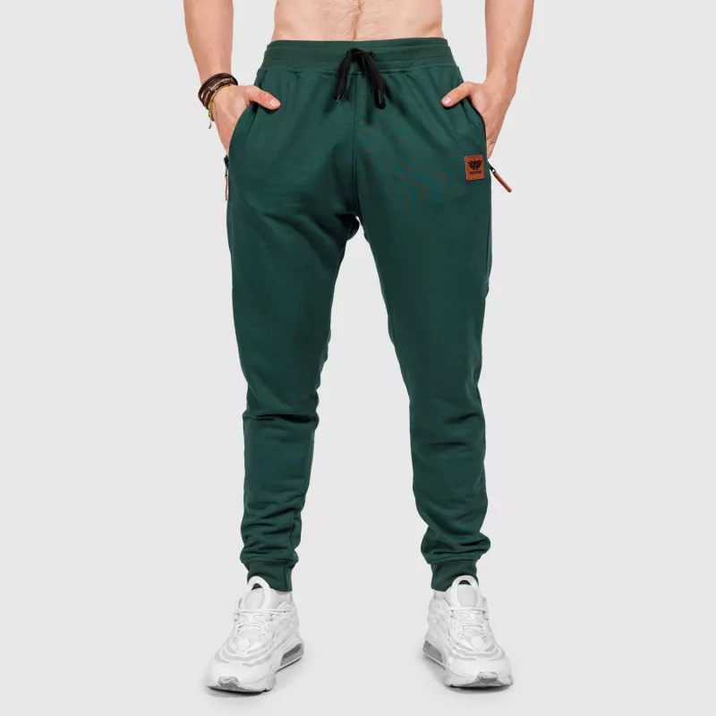 Pantaloni de trening bărbați Iron Aesthetics Grade, verzi-5