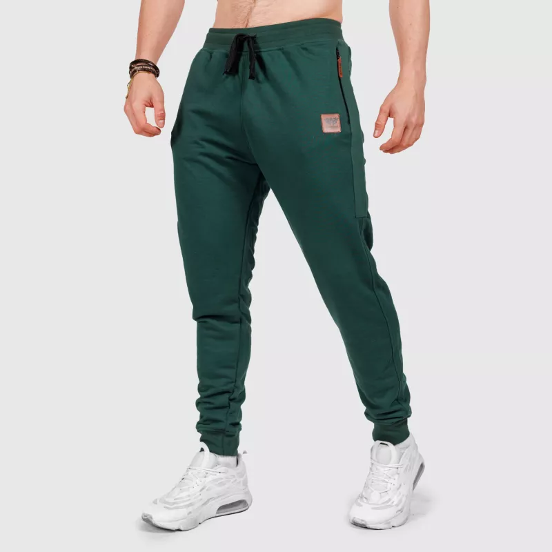 Pantaloni de trening bărbați Iron Aesthetics Grade, verzi-1