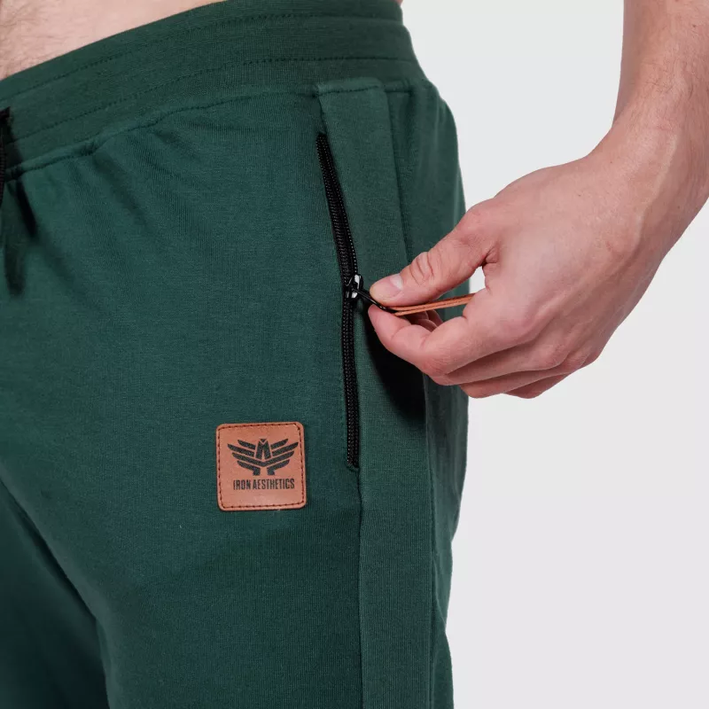 Pantaloni de trening bărbați Iron Aesthetics Grade, verzi-9