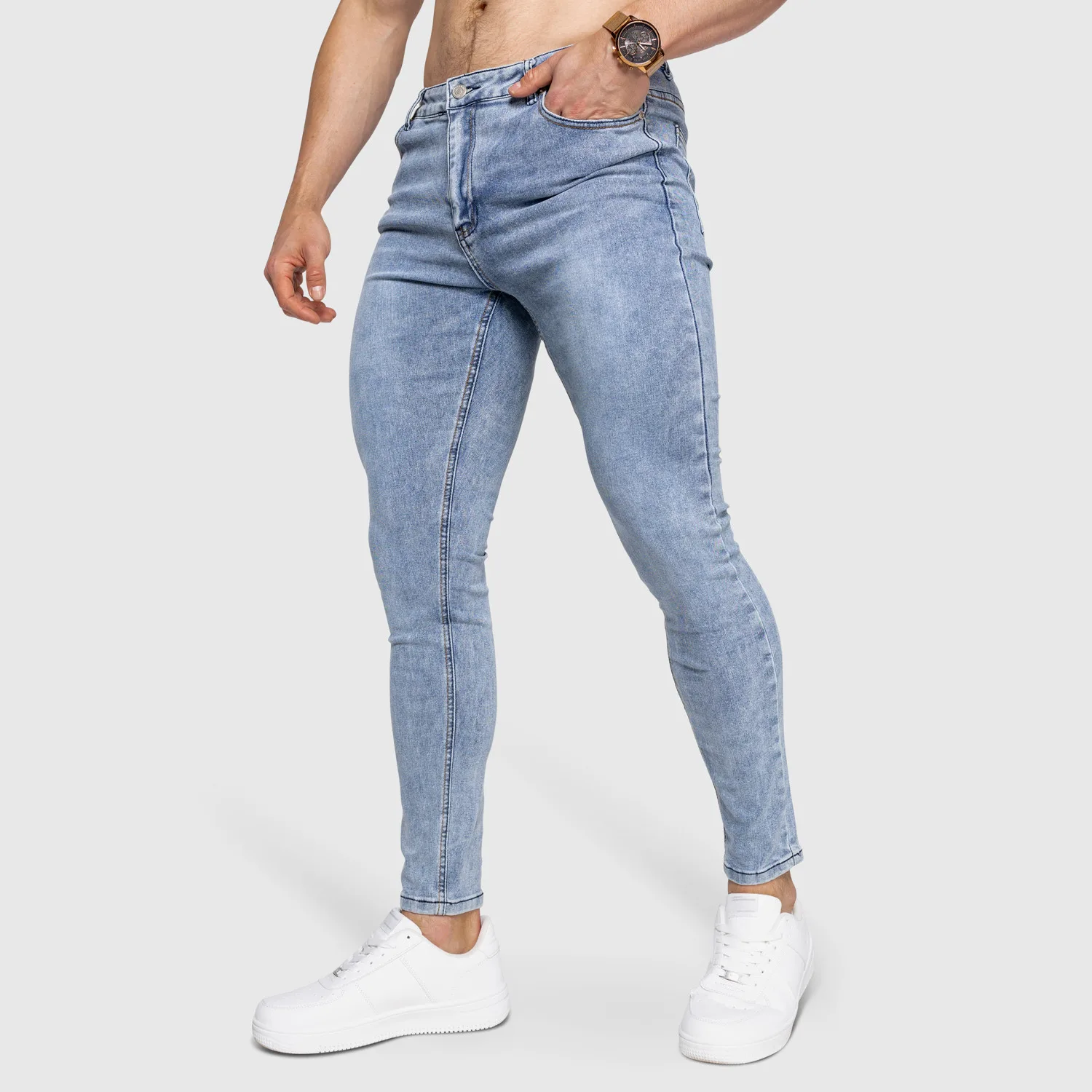 Blugi Stretch Iron Aesthetics Dynamic, albaștri-1