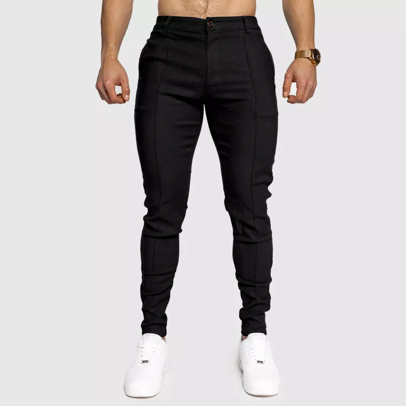 Pantaloni stretch Iron Aesthetics Excellence, negri-2