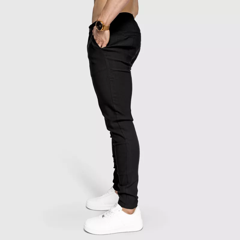 Pantaloni stretch Iron Aesthetics Excellence, negri-5