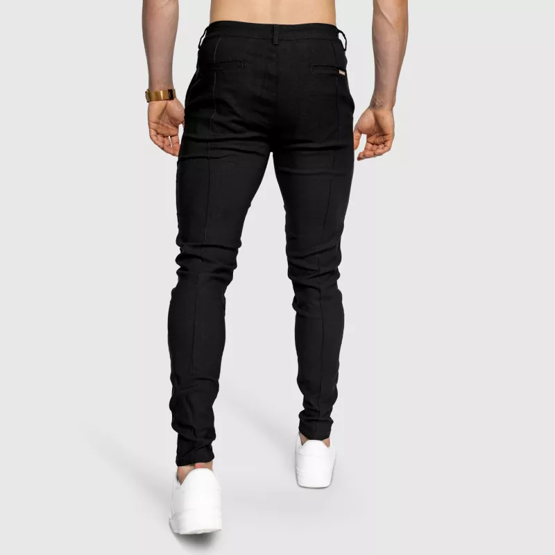 Pantaloni stretch Iron Aesthetics Excellence, negri-6