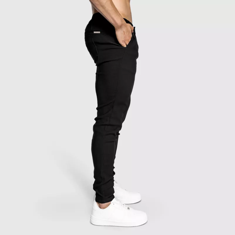 Pantaloni stretch Iron Aesthetics Excellence, negri-7