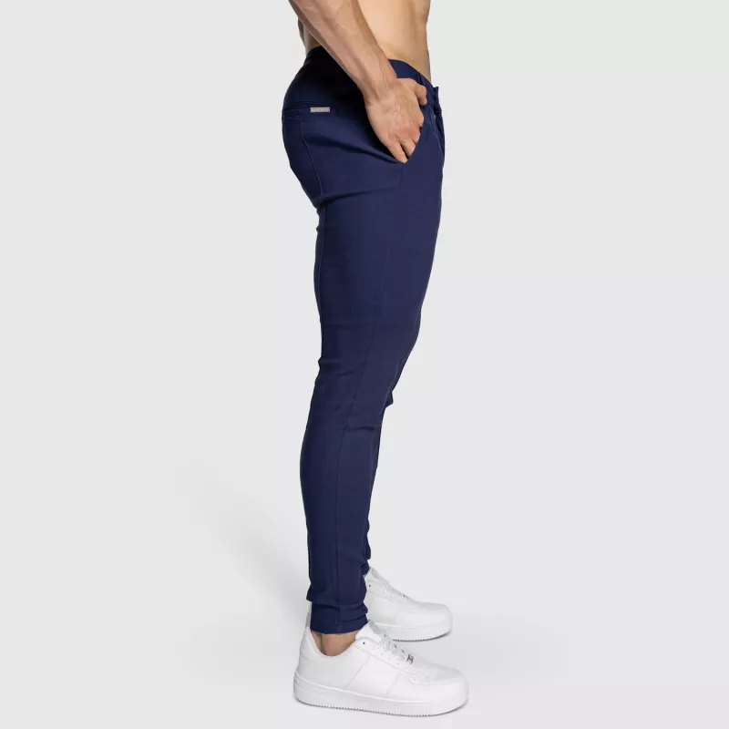 Pantaloni stretch Iron Aesthetics Excellence, navy-6