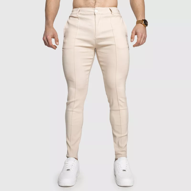 Pantaloni stretch Iron Aesthetics Excellence, bej-2