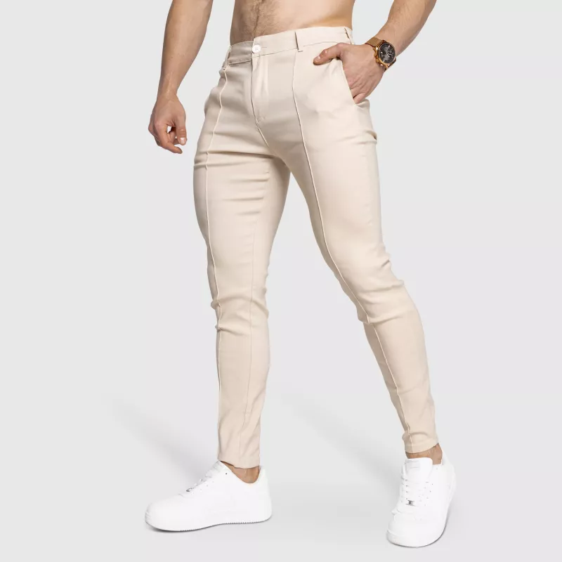 Pantaloni stretch Iron Aesthetics Excellence, bej-1