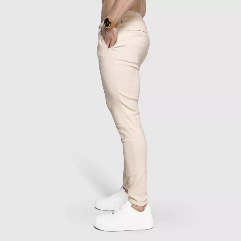 Pantaloni stretch Iron Aesthetics Excellence, bej-5
