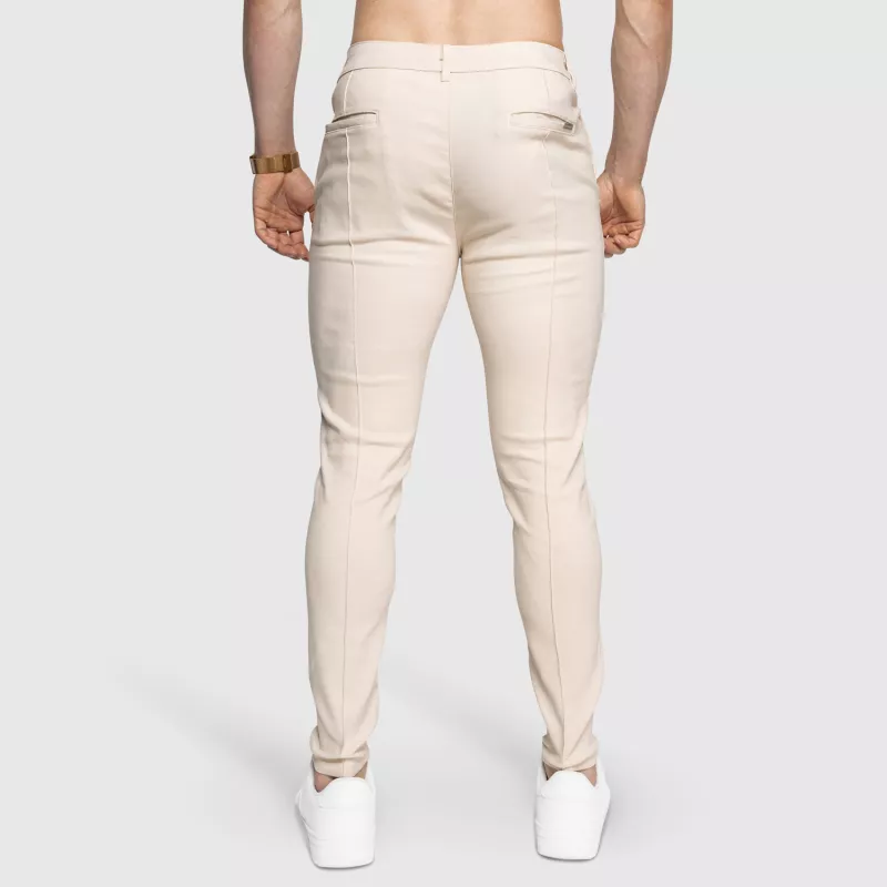Pantaloni stretch Iron Aesthetics Excellence, bej-3