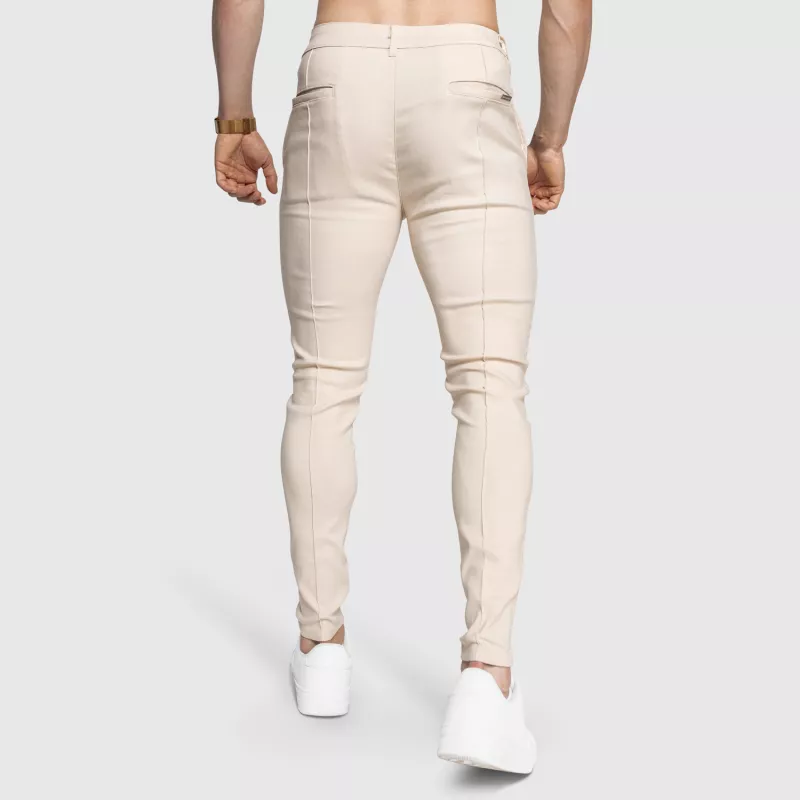 Pantaloni stretch Iron Aesthetics Excellence, bej-7