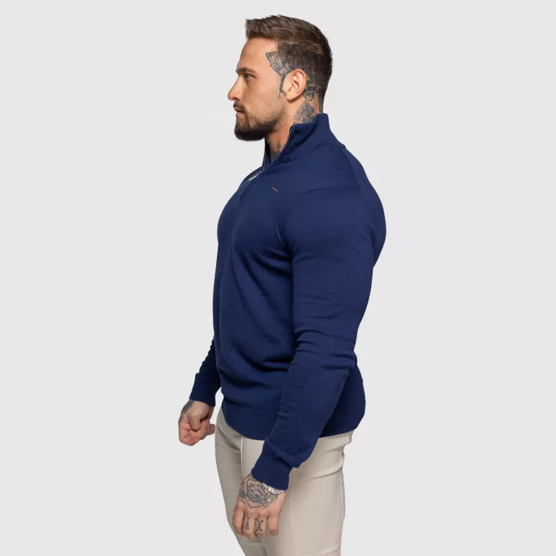 Pulover cu fermoar Iron Aesthetics Tomas, navy-6