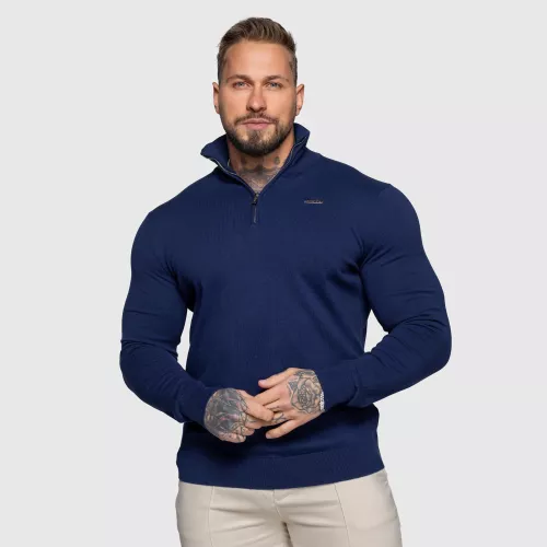 Pulover cu fermoar Tomas, navy