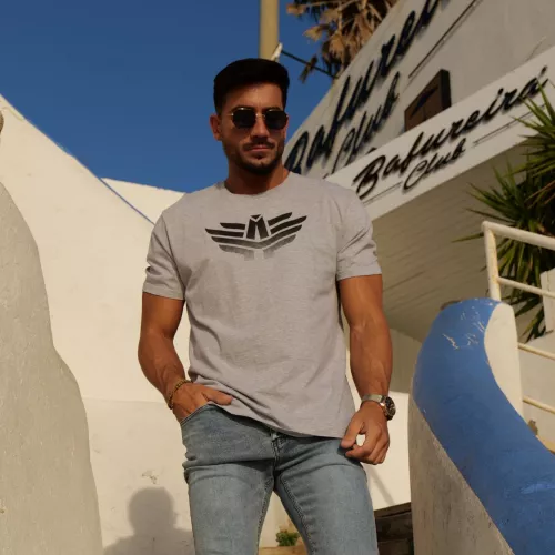 Tricou sport bărbați Iron Aesthetics Break, gri