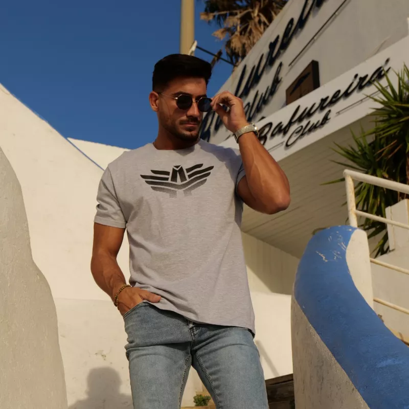 Tricou sport bărbați Iron Aesthetics Break, gri-3