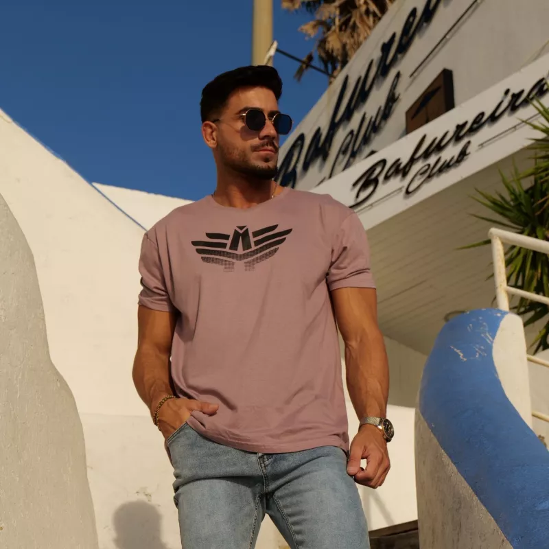 Tricou sport bărbați Iron Aesthetics Break, roz vechi-1